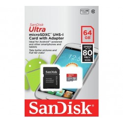 Tarjeta Micro SD 64GB Clase 10 SanDisk