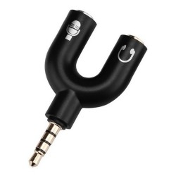 Adaptador Doble Plug 3.5mm Audio | Microfono