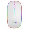 Mouse Optico Inalámbrico Recargable Weibo Blanco