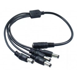Cable de Poder Splitter 1 a 4 para CCTV