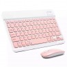 Kit Teclado y Mouse Bluetooth Rosado